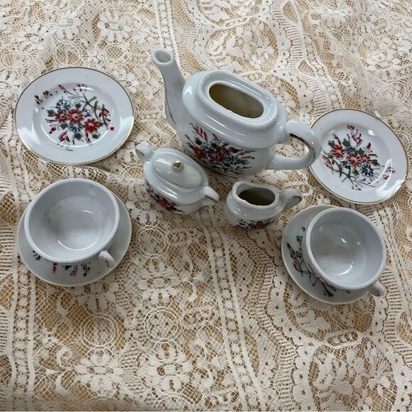 Vintage Jaymar Floral Porcelain Tea Set - Picture 8 of 16